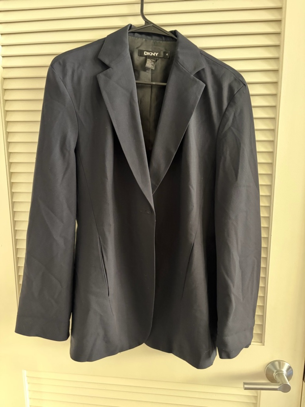 DKNY Navy Single-Button Women's Blazer